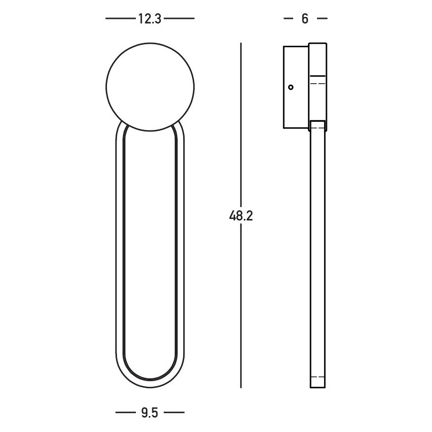 Zambelis 23102 - LED Stmievateľné nástenné svietidlo LED/13W/230V 3000K zlatá