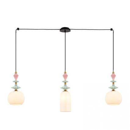 Zambelis A22079 - Náhradné tienidlo k lustru priemer 21 cm biele