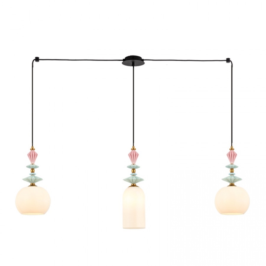 Zambelis A22079 - Náhradné tienidlo k lustru priemer 21 cm biele