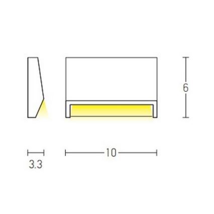 Zambelis E181 - Vonkajšie schodiskové svietidlo LED/1,5W/230V IP54 antracit