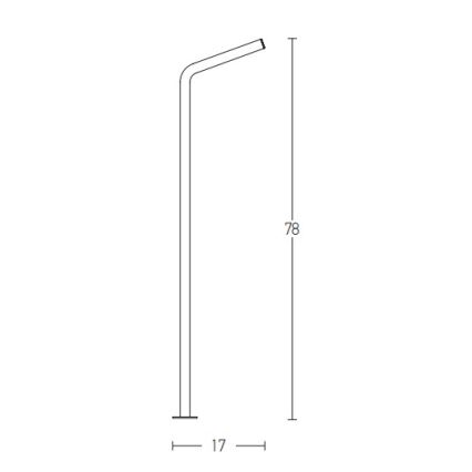 Zambelis E206 - LED Vonkajšia lampa LED/10W/230V IP54 antracit