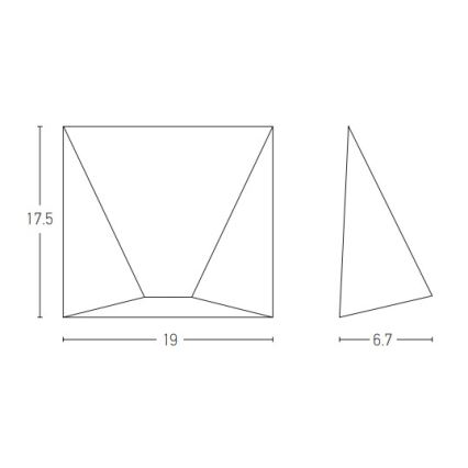 Zambelis E243 - LED Vonkajšie nástenné svietidlo LED/7W/230V IP44 antracit