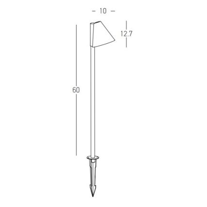 Zambelis E281 - Vonkajšia lampa 1xGU10/20W/230V IP65 antracit