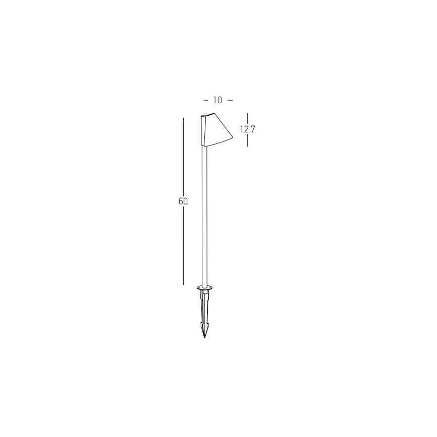 Zambelis E281 - Vonkajšia lampa 1xGU10/20W/230V IP65 antracit