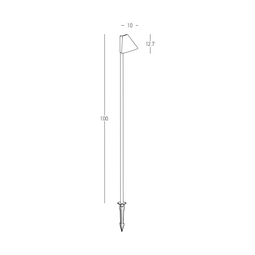Zambelis E282 - Vonkajšia lampa 1xGU10/20W/230V IP65 antracit