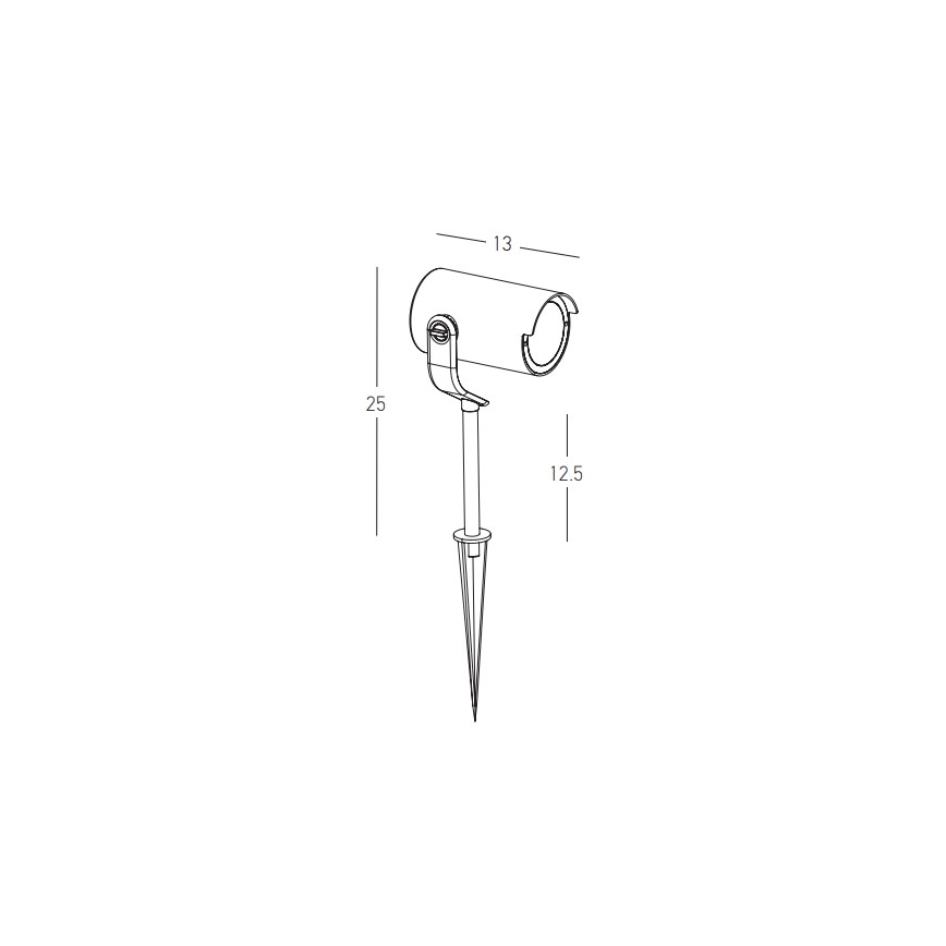 Zambelis E284 - Vonkajšia lampa 1xGU10/20W/230V IP65 hnedá