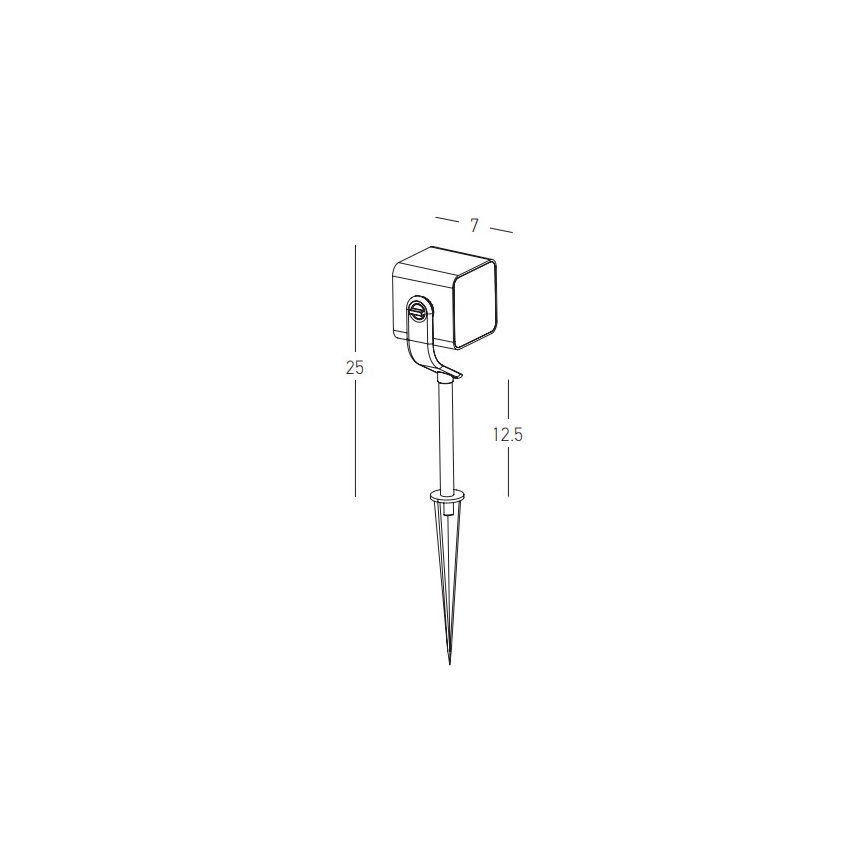Zambelis E286 - LED Vonkajšia lampa LED/12W/230V IP65 antracit