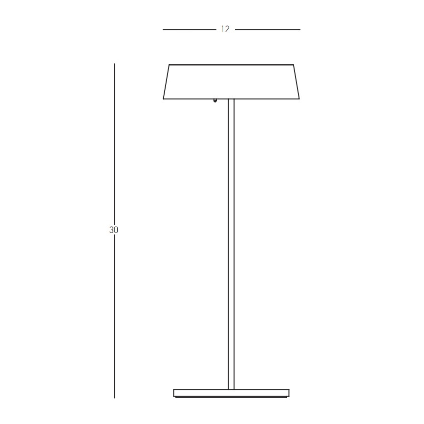 Zambelis E291 - LED Stmievateľná vonkajšia lampa LED/2,2W/3,7V 2200 mAh IP54 zlatá