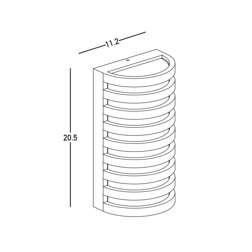 Zambelis E341 - LED Vonkajšie nástenné svietidlo LED/10W/230V 3000K IP65 hnedá