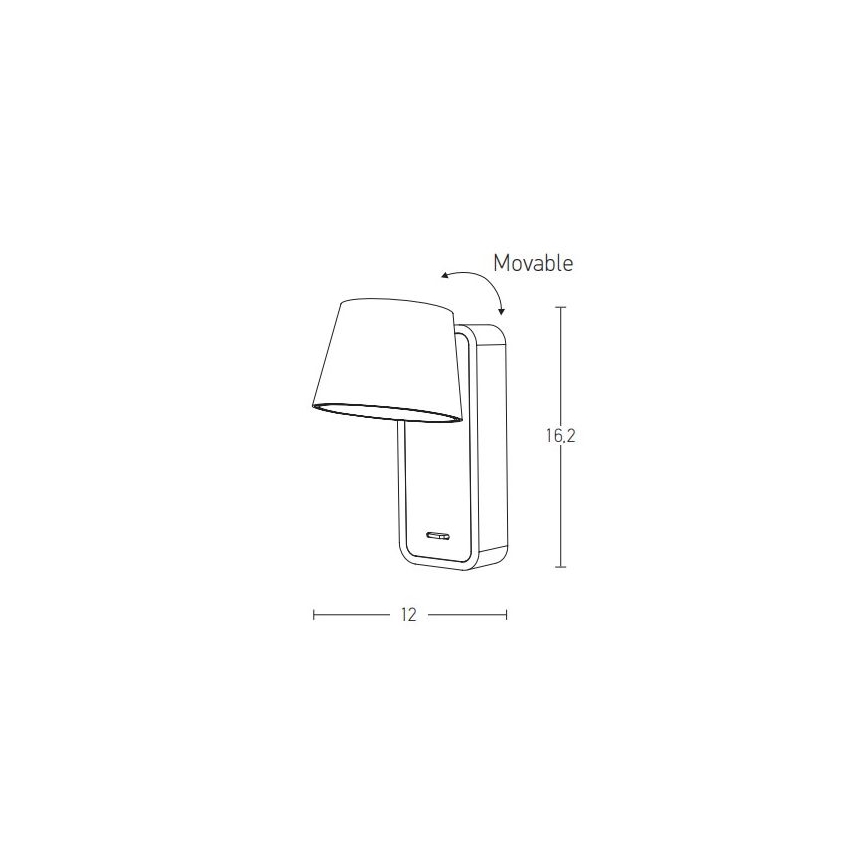 Zambelis H61 - LED Nástenná lampa LED/7W/230V hnedá