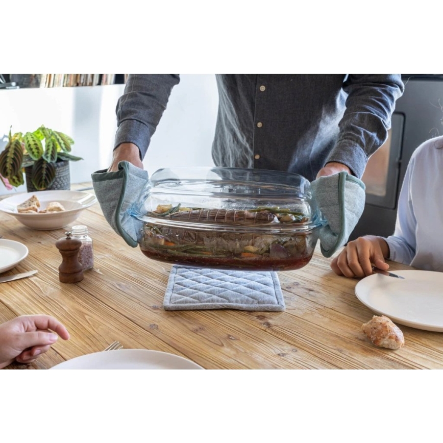 Zapekacia misa PYREX s pokrievkou 6,7 l