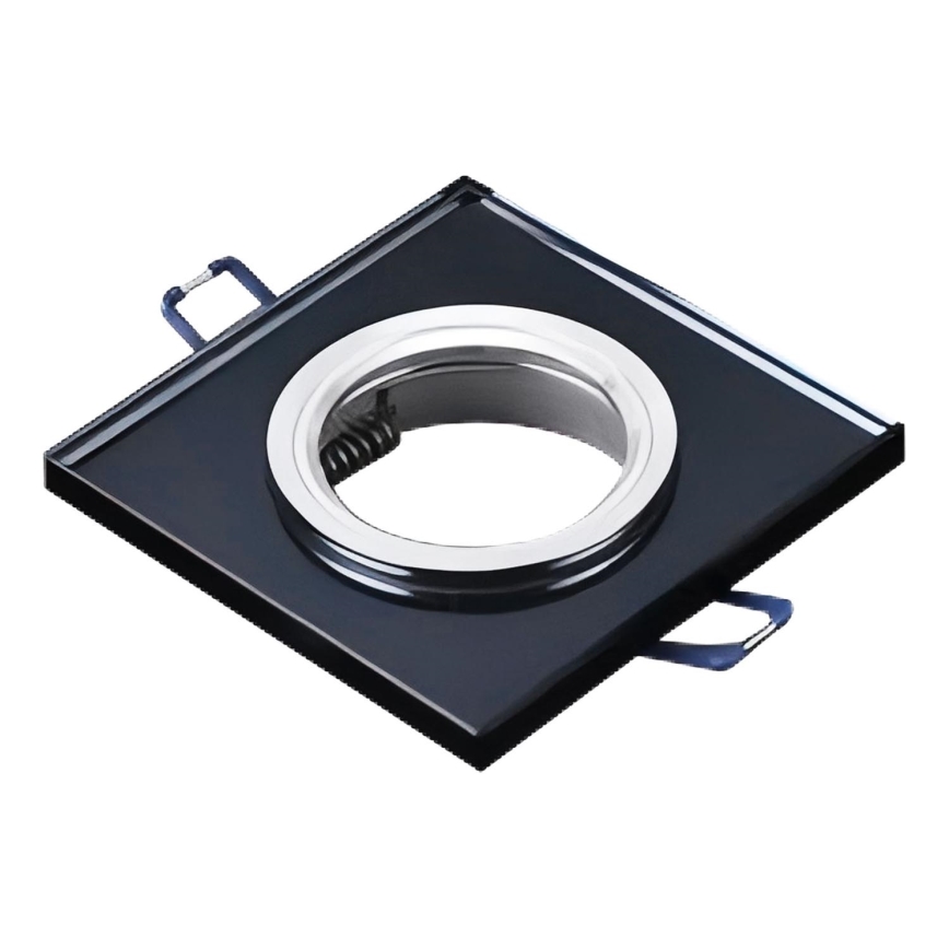 Zapustené svietidlo do podhľadu 1xGU10/MR16/10W/230V 9x9 cm čierne