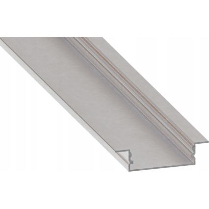Zapustený profil pre LED pásy 1 m strieborný/biely