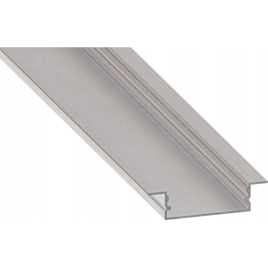 Zapustený profil pre LED pásy 1 m strieborný/biely