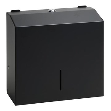 Zásobník na uteráky 28x24,5 cm nerez/čierna