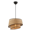Závesná lampa BARETTE 1xE27/60W/230V hnedá/čierna