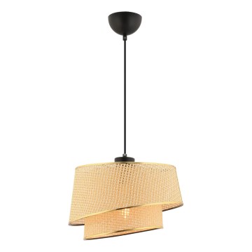 Závesná lampa BARETTE 1xE27/60W/230V hnedá/zlatá