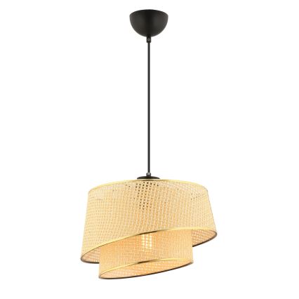 Závesná lampa BARETTE 1xE27/60W/230V hnedá/zlatá