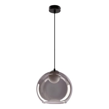 Závesná lampa BRIN 1xG9/15W/230V dymová čierna