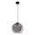 Závesná lampa BRIN 1xG9/15W/230V dymová čierna