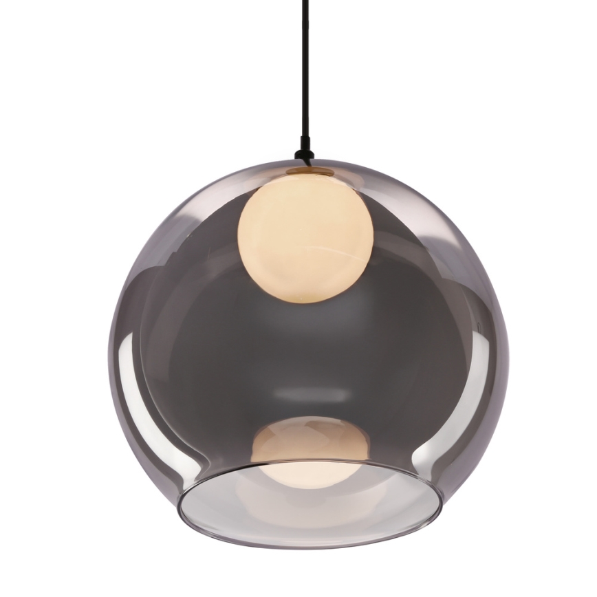 Závesná lampa BRIN 1xG9/15W/230V dymová čierna