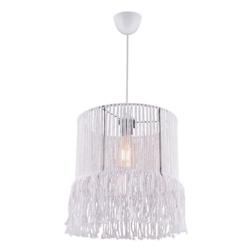 Závesná lampa NESS MACRAME 1xE27/40W/230V biela
