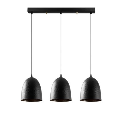 Závesná lampa TATTOO 3xE27/40W/230V čierna
