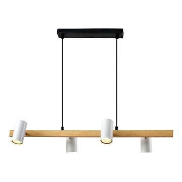 Závesná lampa XILO 4xGU10/25W/230V buk/biela