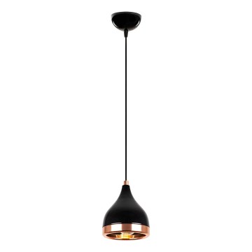 Závesná lampa YILDO 1xE27/40W/230V čierna/medi