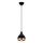 Závesná lampa YILDO 1xE27/40W/230V čierna/medi