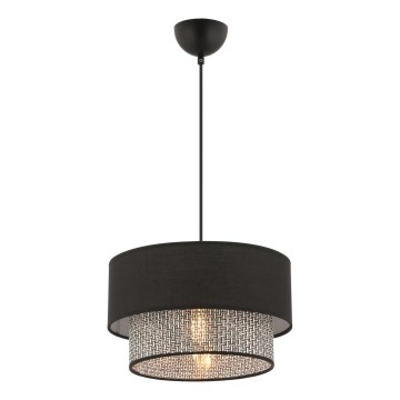 Závesné svetlo ECHO 1xE27/60W/230V čierna/sivá