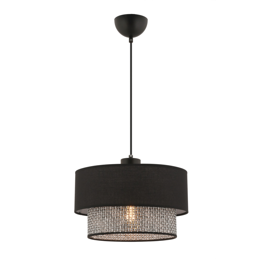 Závesné svetlo ECHO 1xE27/60W/230V čierna/sivá