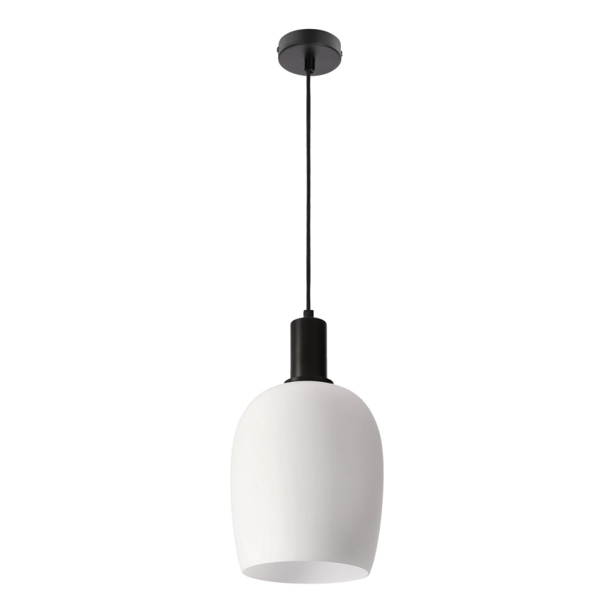 Závesné svetlo WOLKEN 1xE27/40W/230V biele/čierne