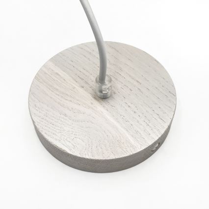 Závesné svietidlo AIDA na lanku 1xE27/60W/230V, priemer 25 cm, dub/biela