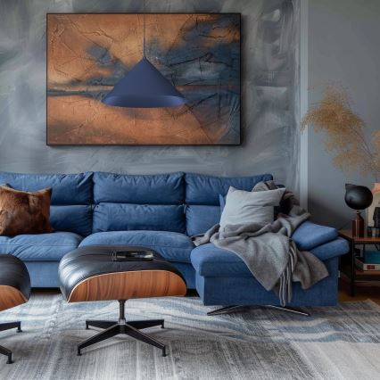 Závesné svietidlo CAPITAL 1xGX53/15W/230V, priemer 46 cm, modré