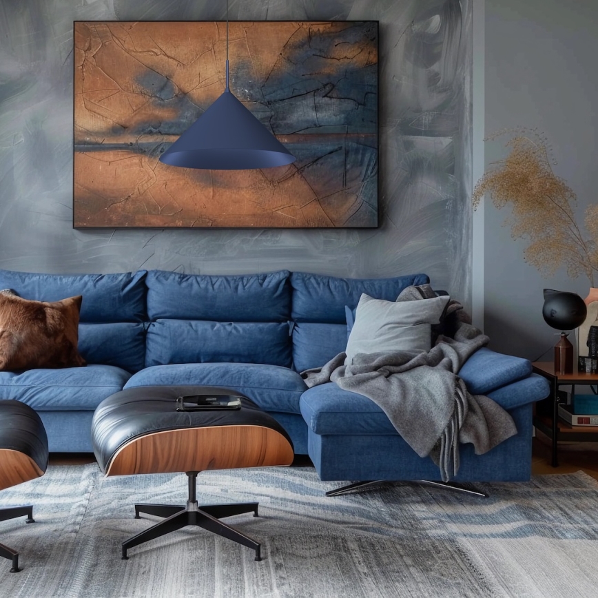 Závesné svietidlo CAPITAL 1xGX53/15W/230V, priemer 46 cm, modré