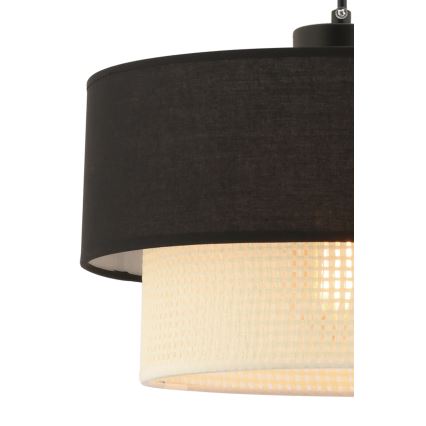 Závesné svietidlo ECHO 1xE27/60W/230V čierna/krémová
