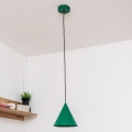 Závesné svietidlo ETNA II na lanku 1xE27/15W/230V, priemer 18,5 cm, zelené