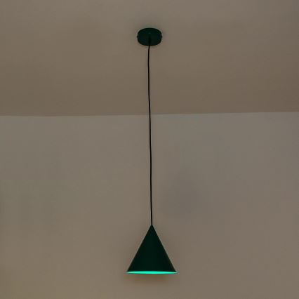 Závesné svietidlo ETNA II na lanku 1xE27/15W/230V, priemer 18,5 cm, zelené