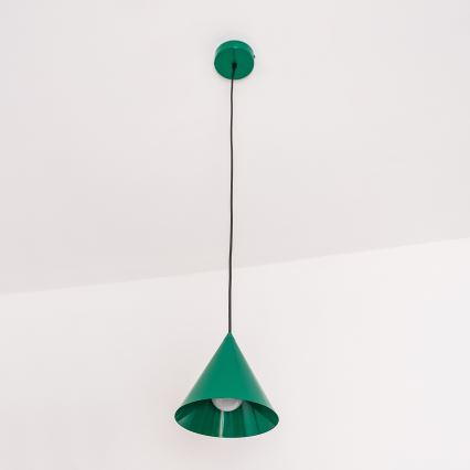 Závesné svietidlo ETNA II na lanku 1xE27/15W/230V, priemer 18,5 cm, zelené