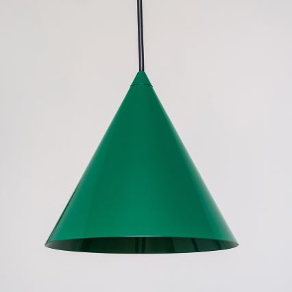 Závesné svietidlo ETNA II na lanku 1xE27/15W/230V, priemer 18,5 cm, zelené