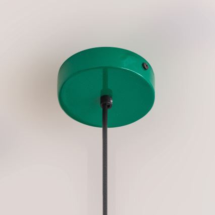 Závesné svietidlo ETNA II na lanku 1xE27/15W/230V, priemer 18,5 cm, zelené