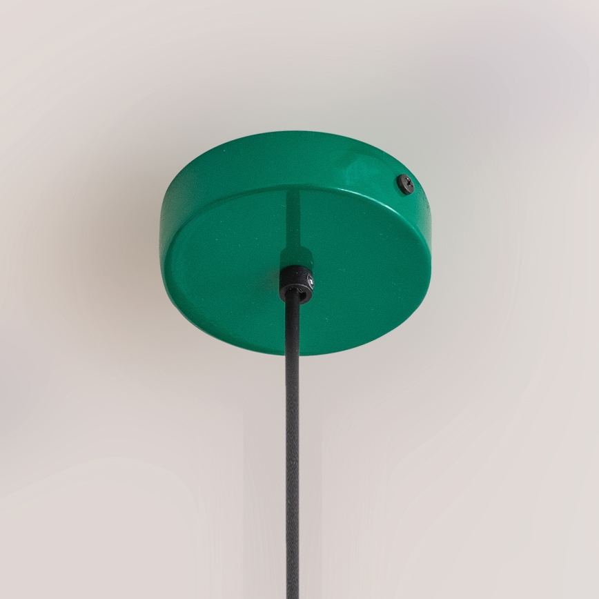 Závesné svietidlo ETNA II na lanku 1xE27/15W/230V, priemer 18,5 cm, zelené