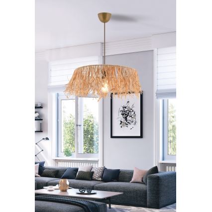 Závesné svietidlo MARISKA 1xE27/40W/230V rafia