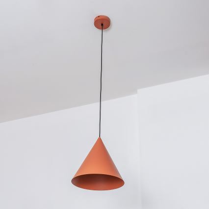 Závesné svietidlo na kábli ETNA II 1xE27/15W/230V pr. 25 cm oranžové