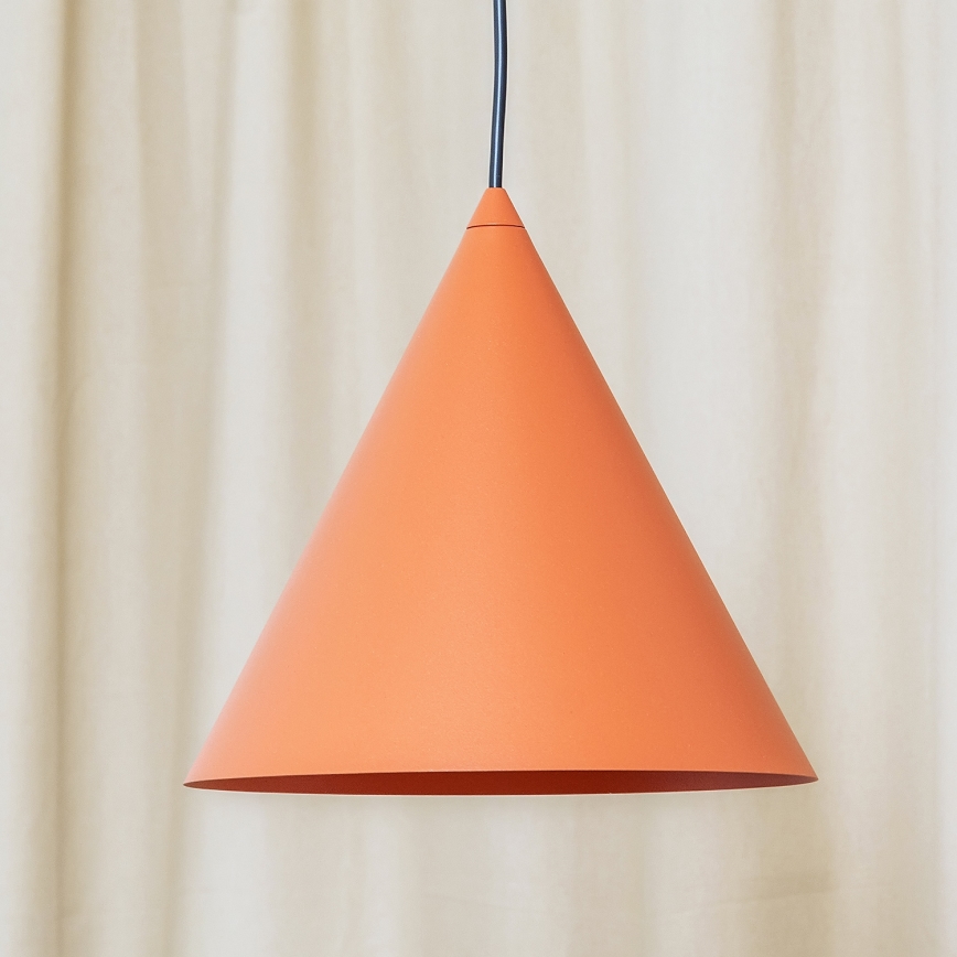 Závesné svietidlo na kábli ETNA II 1xE27/15W/230V pr. 25 cm oranžové