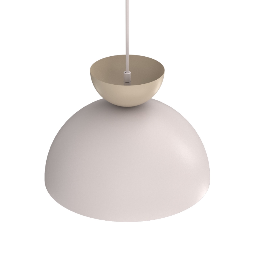 Závesné svietidlo na lane NEVIS 1xE27/15W/230V priemer 29 cm krémové