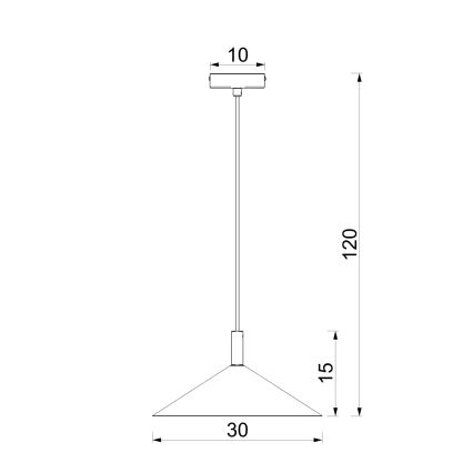 Závesné svietidlo na lankách ANEGA 1xGX53/15W/230V pr. 30 cm krémové