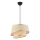 Závesné svietidlo na lanku BARETTE 1xE27/60W/230V krémová/lesklý chróm