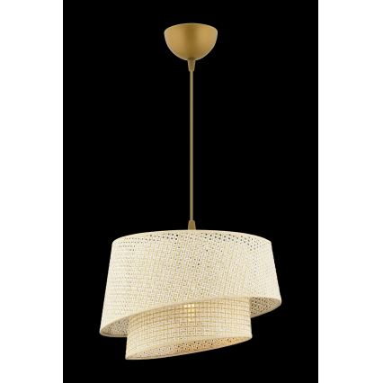 Závesné svietidlo na lanku BARETTE 1xE27/60W/230V krémové